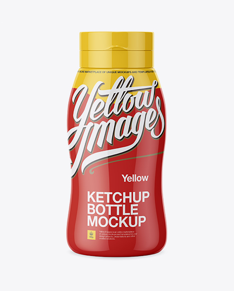 250g Ketchup Bottle Mockup