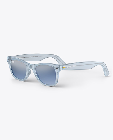 Transparent Sunglasses Mockup - Half Side View
