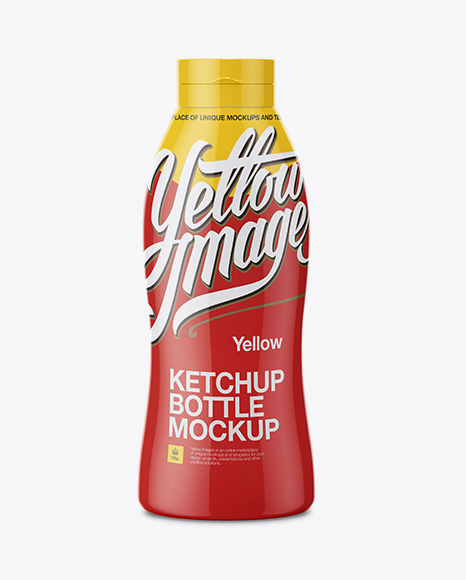 Ketchup Bottle Mockup