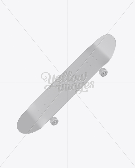 Skateboard Mockup - Half Side View