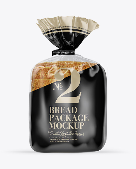 Bread Package With Clip Mockup