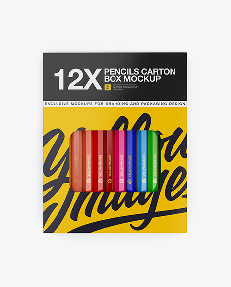 Closed Pencils Carton Pack - Front View