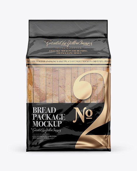 Bag W/ Sliced Bread Mockup - Front View
