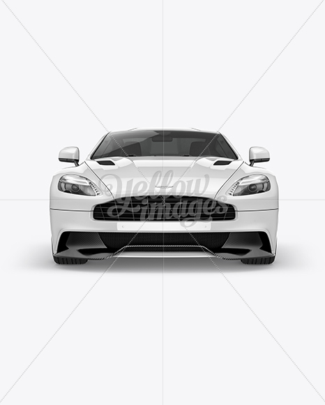 Aston Martin Vanquish Mockup - Front View