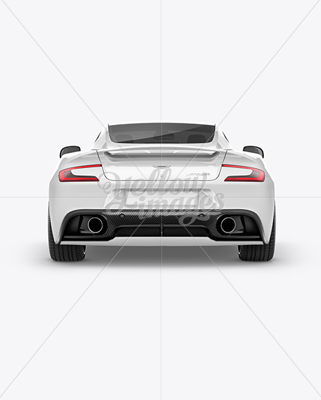 Aston Martin Vanquish Mockup - Back View