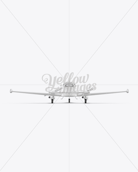 Sport Airplane Mockup - Back View