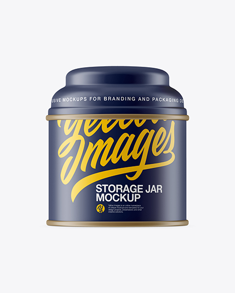 Matte Storage Jar Mockup