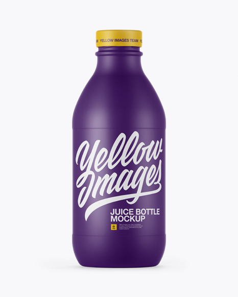 330ml Matte Juice Bottle Mockup