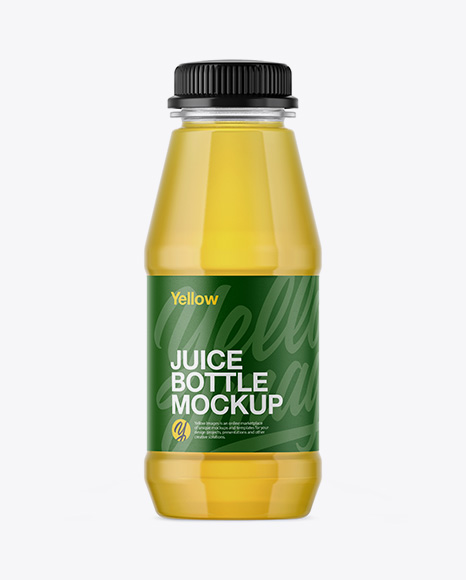 Plastic Bottle With Grape Juice Mockup