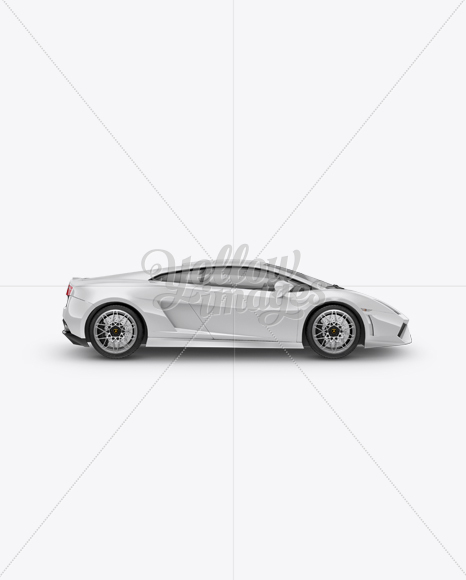 Lamborghini Gallardo Mockup - Side View