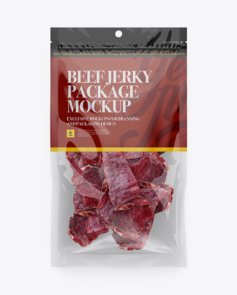 Beef Jerky Package Mockup