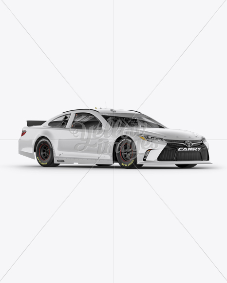 Nascar Camry Mockup - Right Half Side View