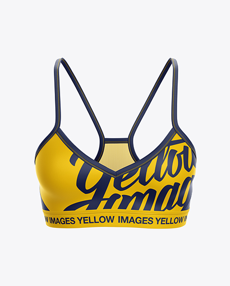Women's Fitness Top Mockup - Front View