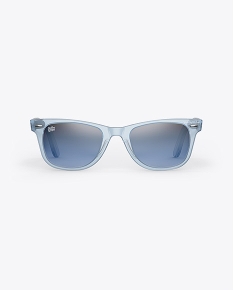 Transparent Sunglasses Mockup - Front View