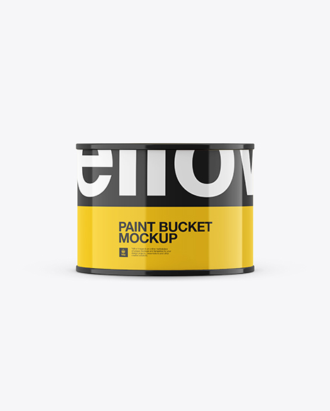 0.5L Glossy Paint Bucket Mockup