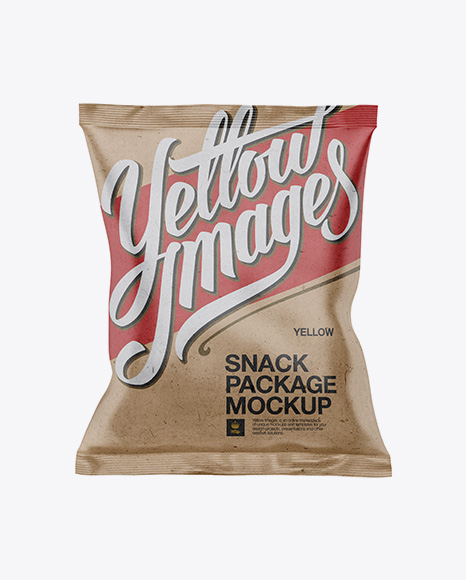 Kraft Snack Bag Mockup