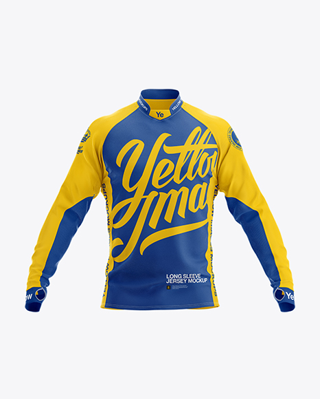 Long Sleeve Jersey Mockup - Front View