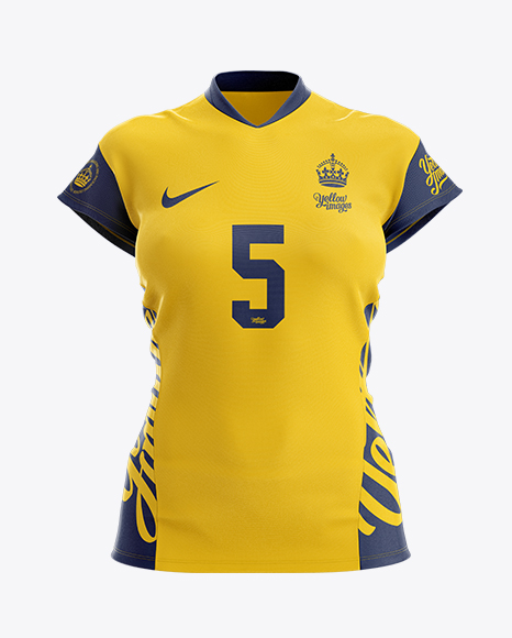 Women’s Volleyball Jersey Mockup - Front View