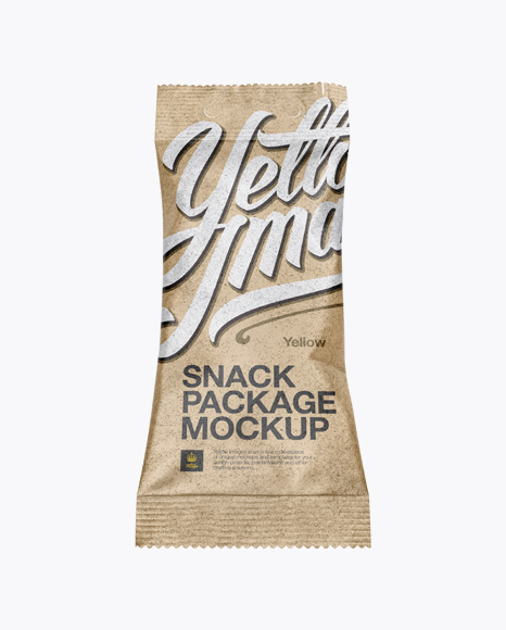 Kraft Snack Package Mockup - Hero Shot