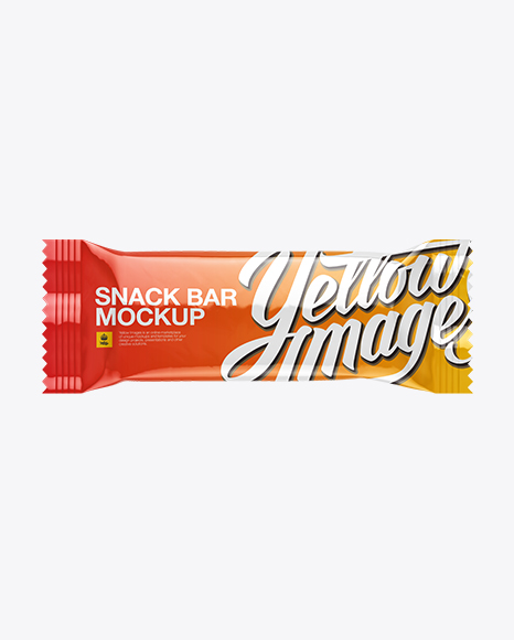 Glossy Snack Bar Mockup