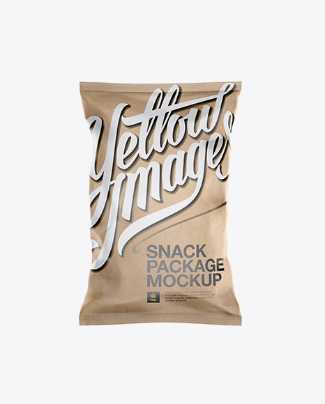 Kraft Snack Bag Mockup