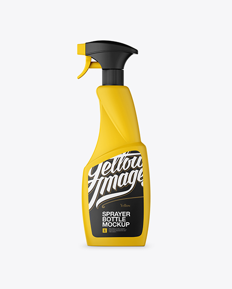 Matte Trigger Spray Bottle Mockup