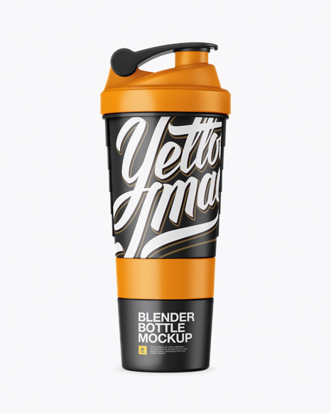 Matte Shaker Bottle Mockup