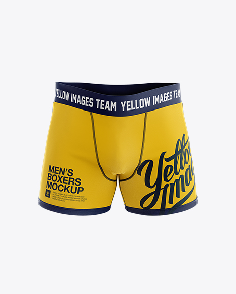 Boxer Briefs Mockup - Front View