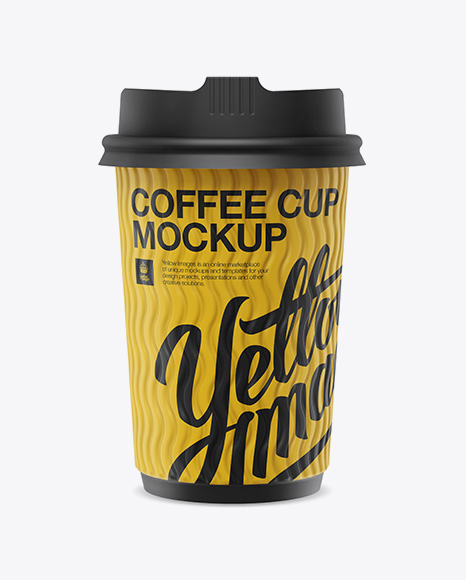 Matte Coffee Cup Mockup - Front View