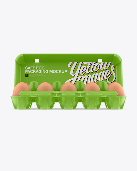 Open Matte Egg Container - Front View