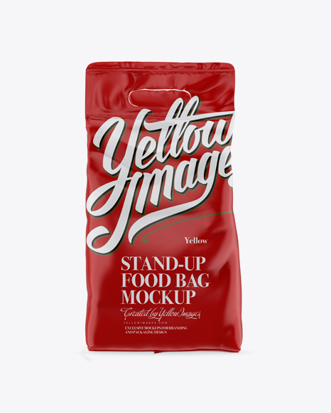 Matte Stand-up Bag Mockup - Front View