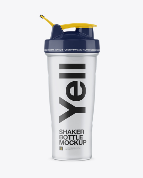 Transparent Shaker Bottle - Front View
