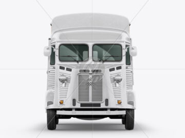 Citroen Hy Van Food Truck Mockup - Front View
