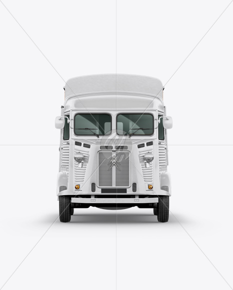 Citroen Hy Van Food Truck Mockup - Front View