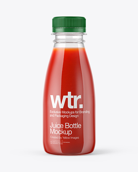 Tomato Juice Bottle Mockup