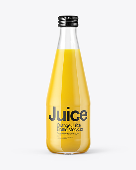 Orange Juice Bottle Mockup