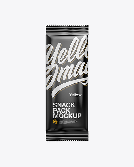 Matte Snack Pack Mockup - Front View