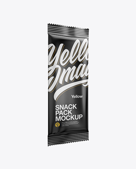 Matte Snack Pack Mockup - Half Side View