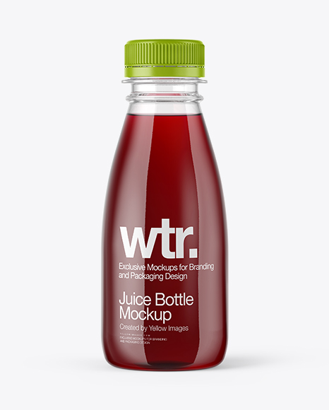 Cherry Juice Bottle Mockup