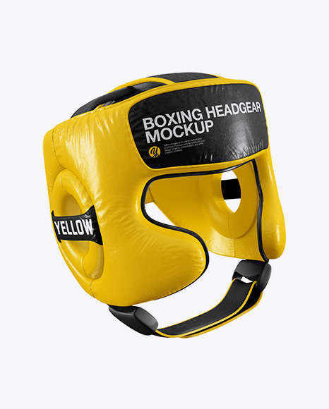 Boxing Headgear Mockup - Half Side View