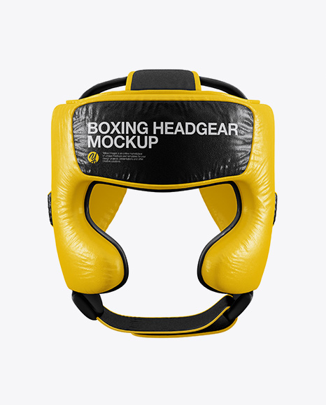 Boxing Headgear Mockup - Front View