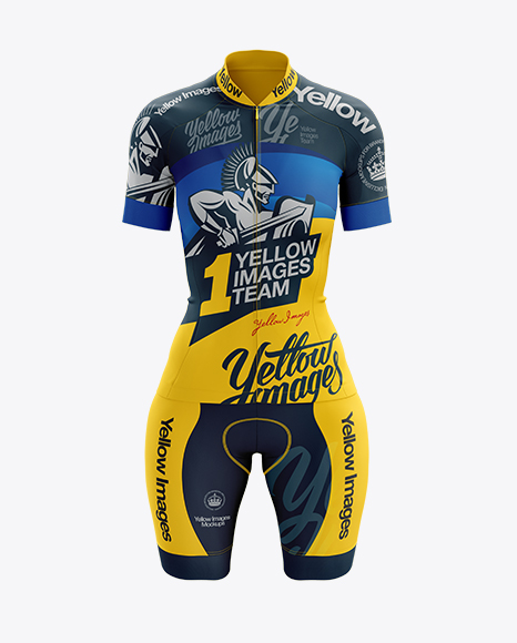 Women’s Cycling Kit mockup (Front View)