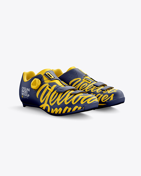 Road Cycling Shoes mockup (Half Side View)