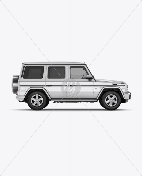 Mercedes Benz G class Mockup - Side View