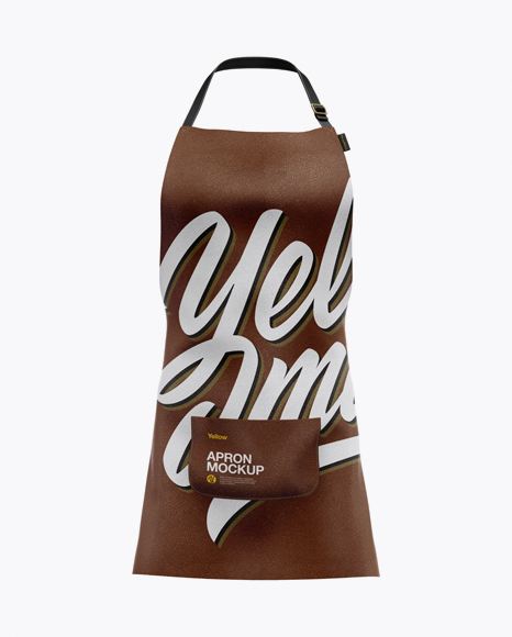 Leather Apron Mockup - Front View