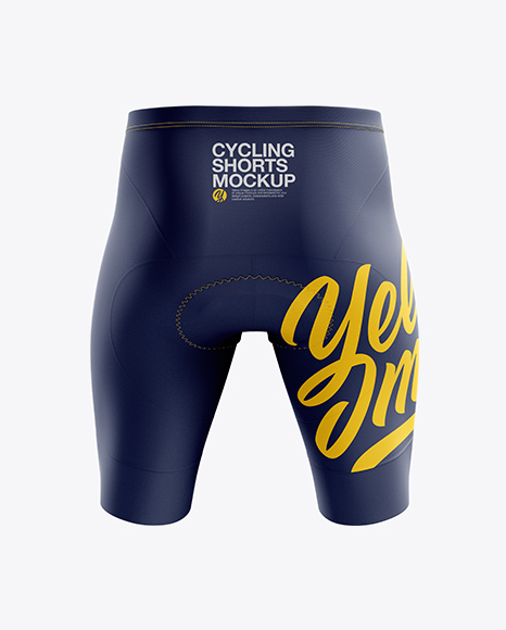 Men’s Cycling Shorts v3 mockup (Back View)