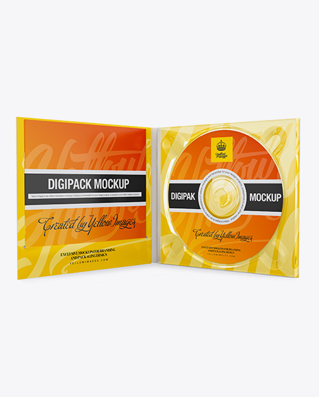 Open Digipak Mockup - Front and Back Views