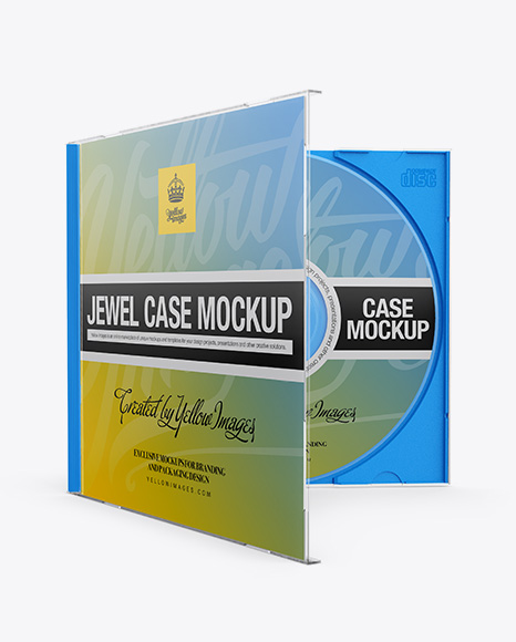 Open Jewel Case Mockup - Front View