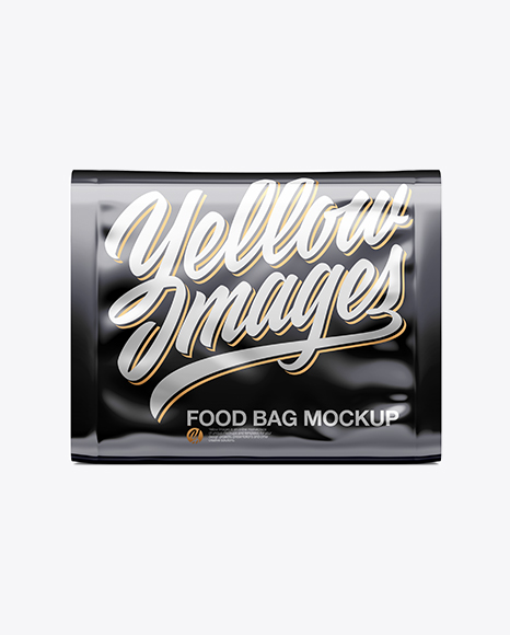 Food Bag Mockup - Front, Back & Side Views