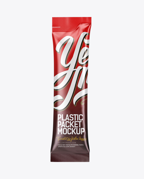 Plastic Liquid Sachet Mockup